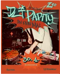 DJ Party in den Mai plakat